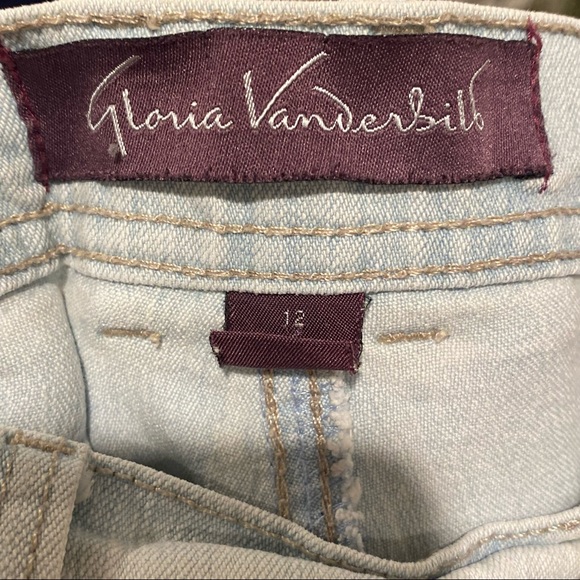 Gloria Vanderbilt Amanda Light Blue Denim Jeans Size 12 - Picture 13 of 15